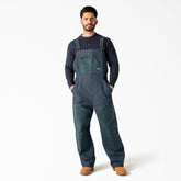 Waxed Canvas Double Front Bib Overalls-Men|Dickies