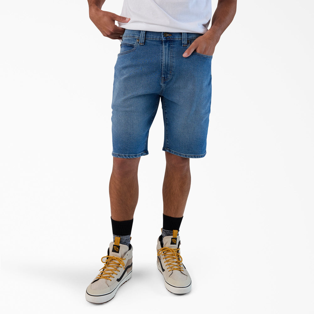 FLEX 5-Pocket Denim Shorts, 11"-Men|Dickies