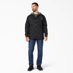 Water Repellent Duck Hooded Shirt Jacket-Men|Dickies