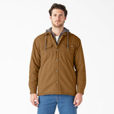 Water Repellent Duck Hooded Shirt Jacket-Sale|Dickies