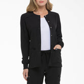 Women's EDS Essentials Snap Front Scrub Jacket-Women|Scrubs|Dickies