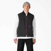 Stonewashed Duck High Pile Fleece Lined Vest-Men|Dickies