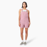 Women's Duck Canvas Bib Shortalls, 4"-Sale|Dickies