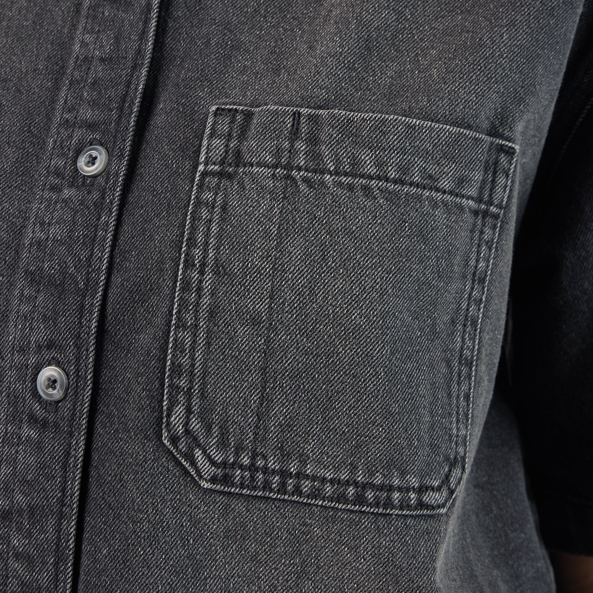 Women's Cropped Denim Work Shirt-Women|Sale|Dickies