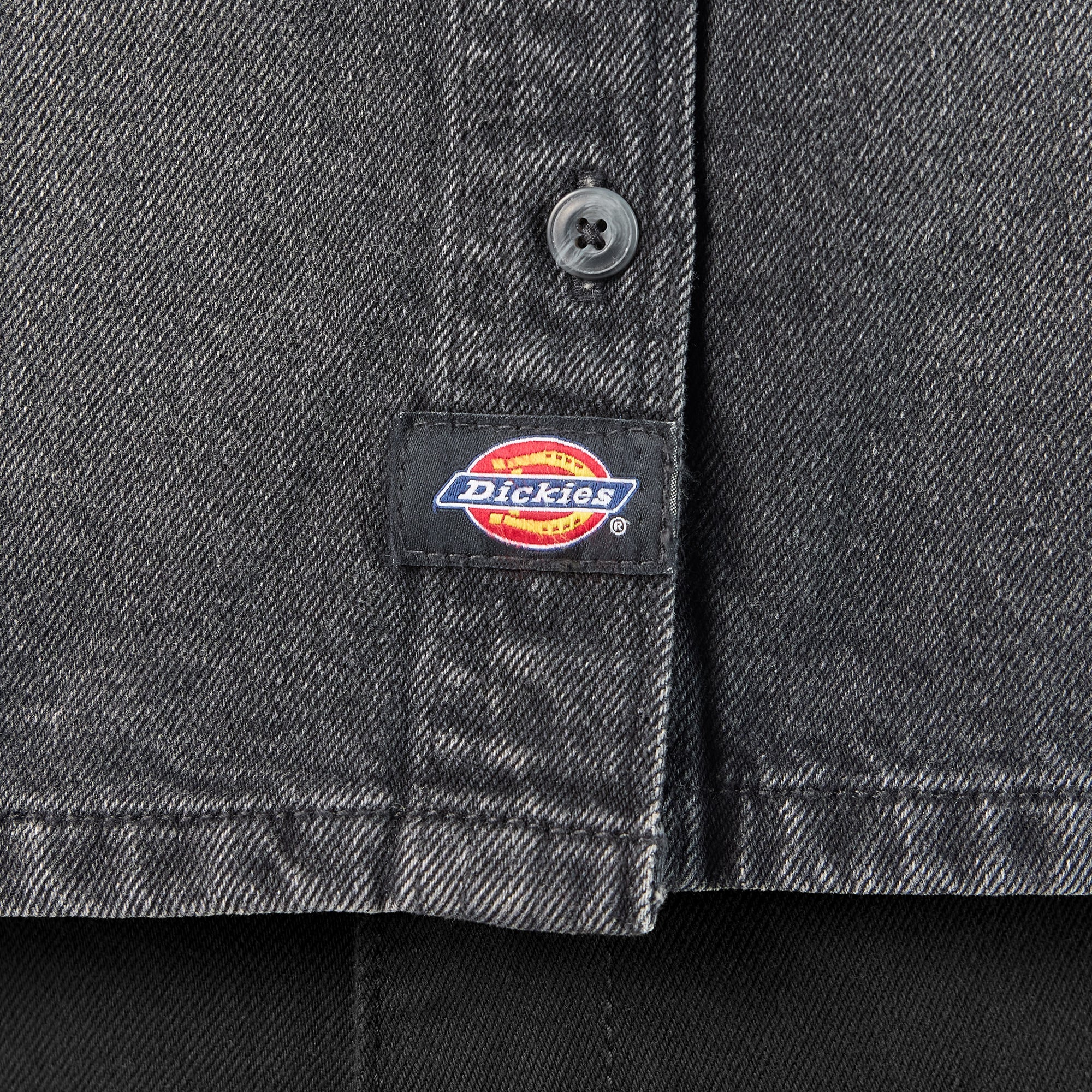 Women's Cropped Denim Work Shirt-Women|Sale|Dickies