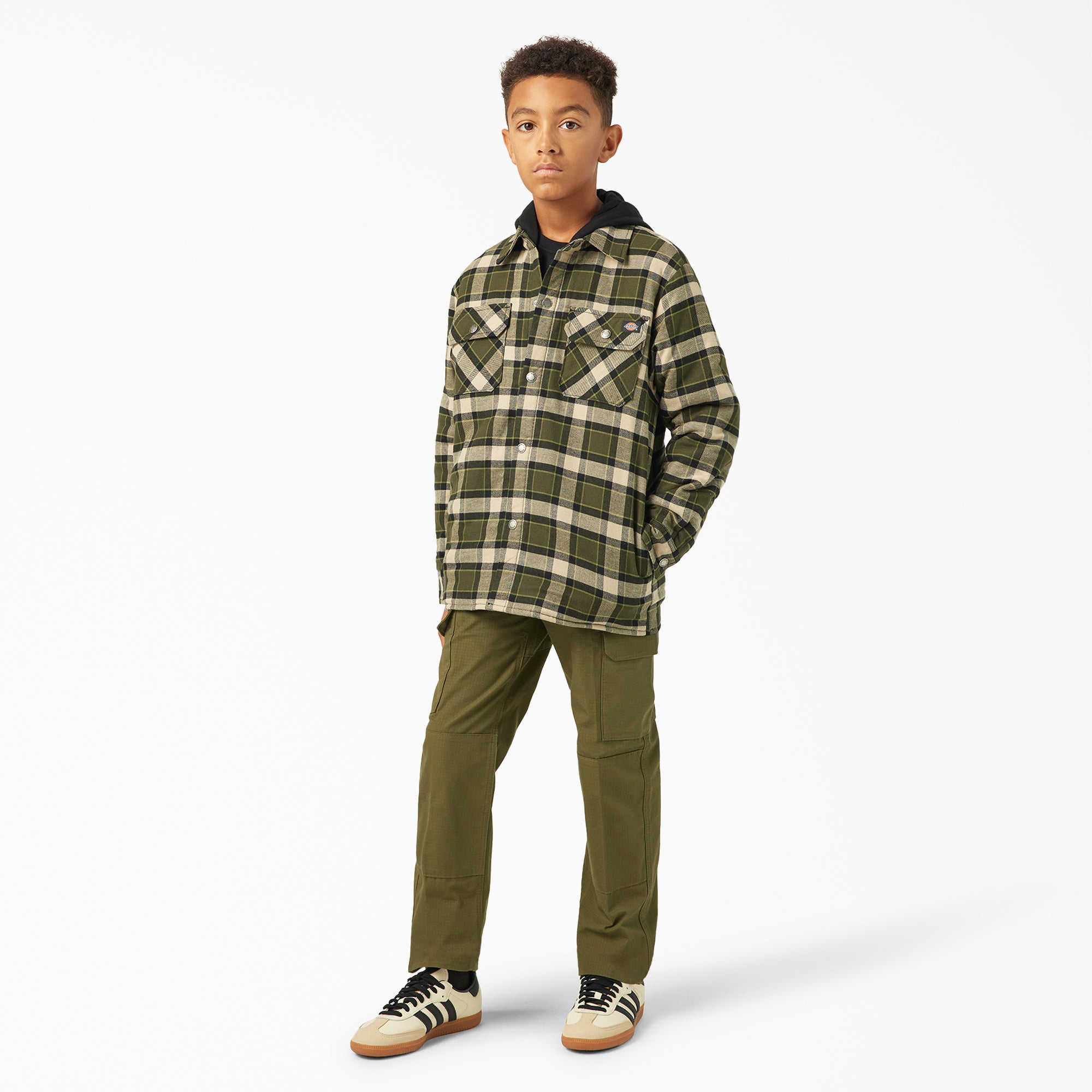 Boys’ Flannel Shirt Jacket-Kids|Dickies