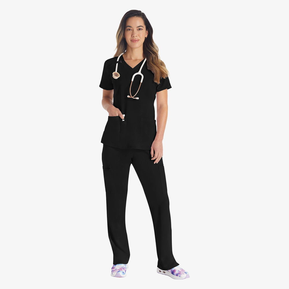Women's EDS Essentials V-Neck Scrub Top-Women|Scrubs|Dickies