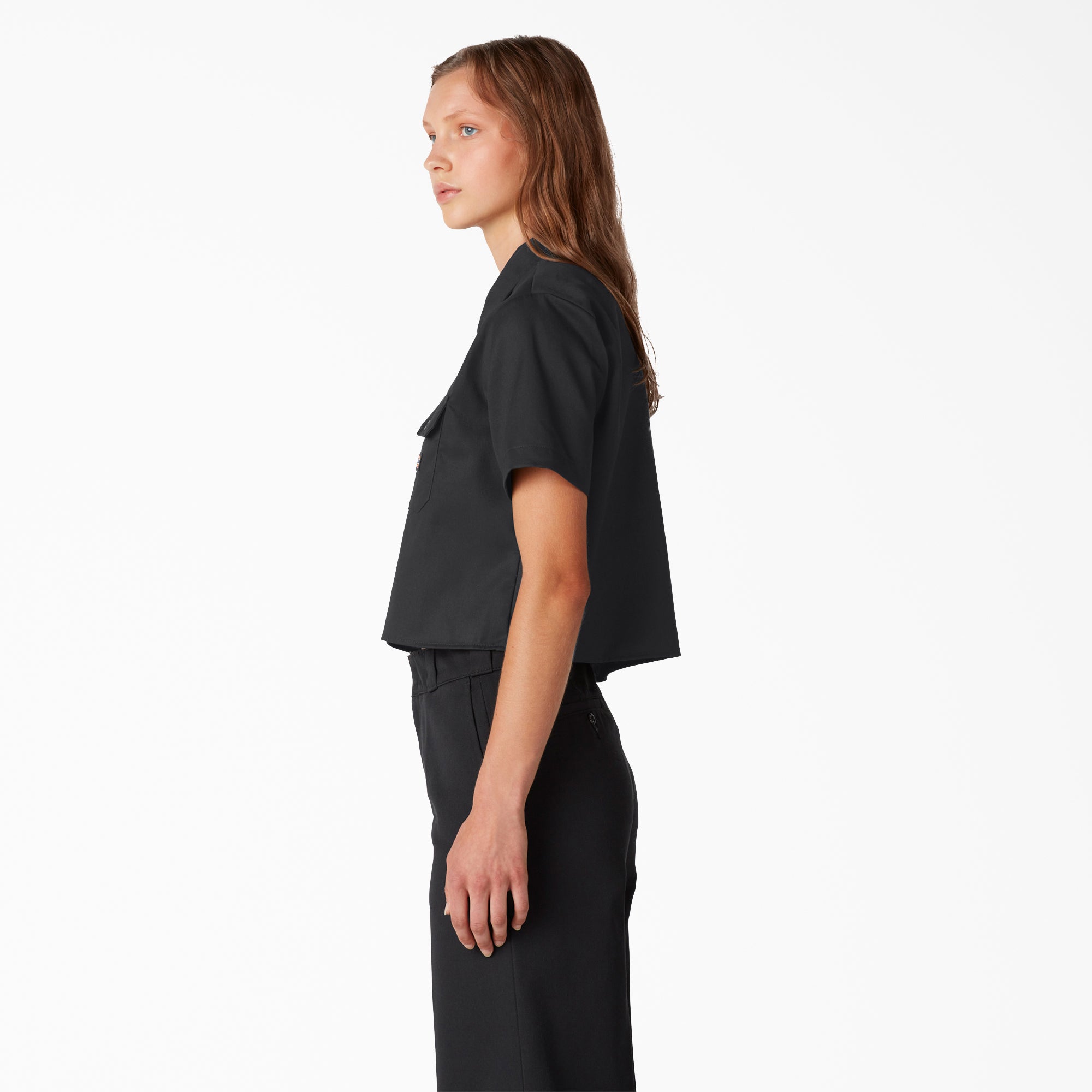 Women's Cropped Work Shirt-Men|Women|Dickies