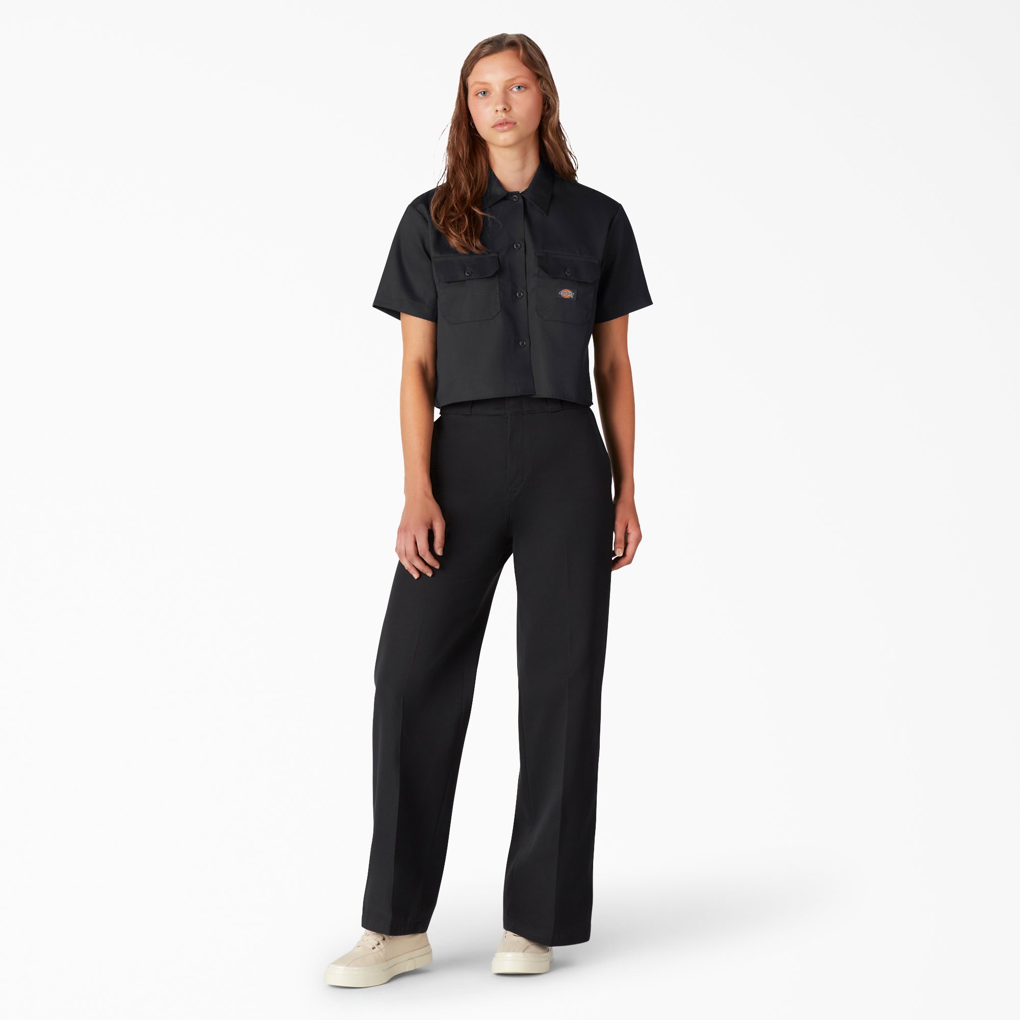 Women's Cropped Work Shirt-Men|Women|Dickies