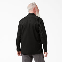 FLEX Relaxed Fit Long Sleeve Work Shirt-Men|Dickies