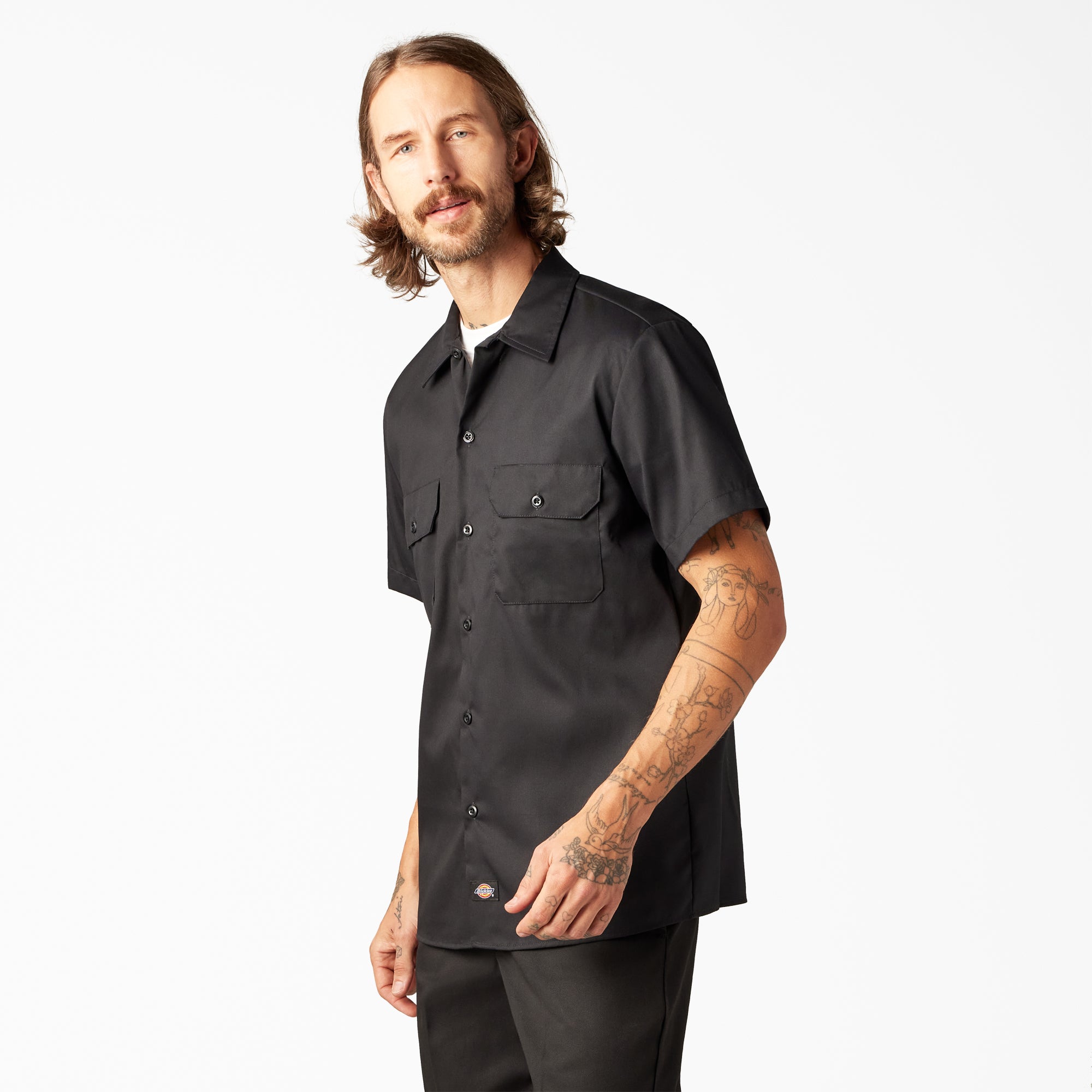 FLEX Slim Fit Short Sleeve Work Shirt-Men|Dickies