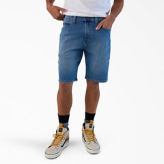 FLEX 5-Pocket Denim Shorts, 11"-Men|Dickies