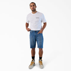 FLEX 5-Pocket Denim Shorts, 11"-Men|Dickies