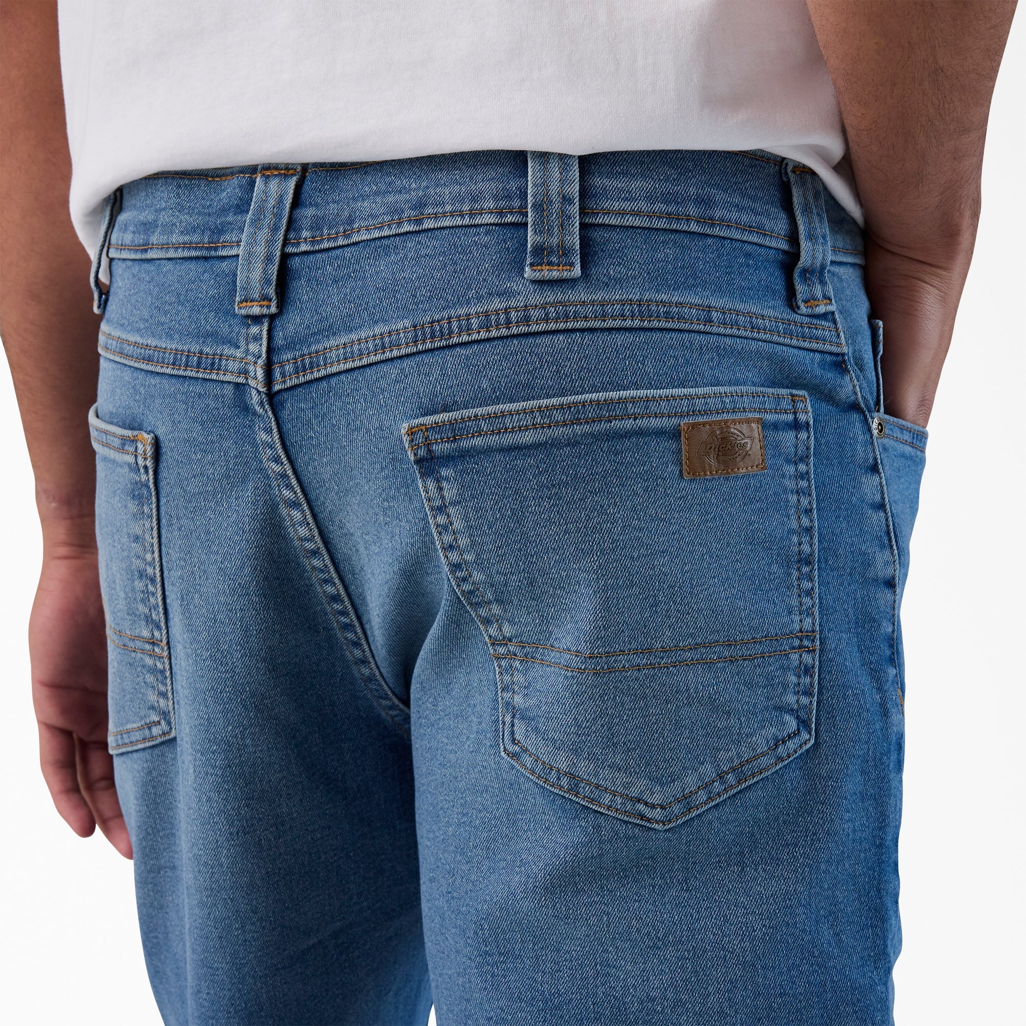 FLEX 5-Pocket Denim Shorts, 11"-Men|Dickies
