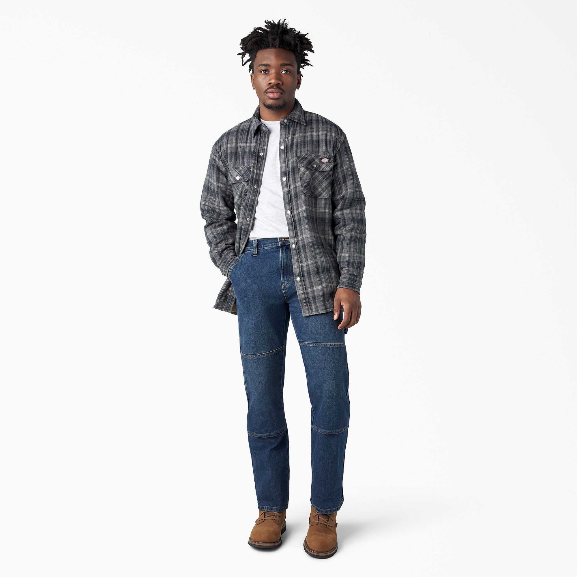 FLEX Relaxed Fit Double Knee Jeans-Men|Dickies