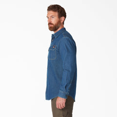 FLEX Denim Long Sleeve Shirt-Men|Dickies