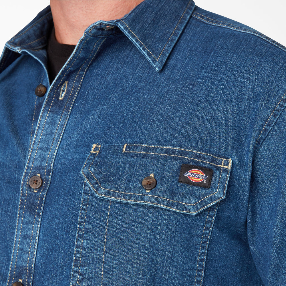 FLEX Denim Long Sleeve Shirt-Men|Dickies