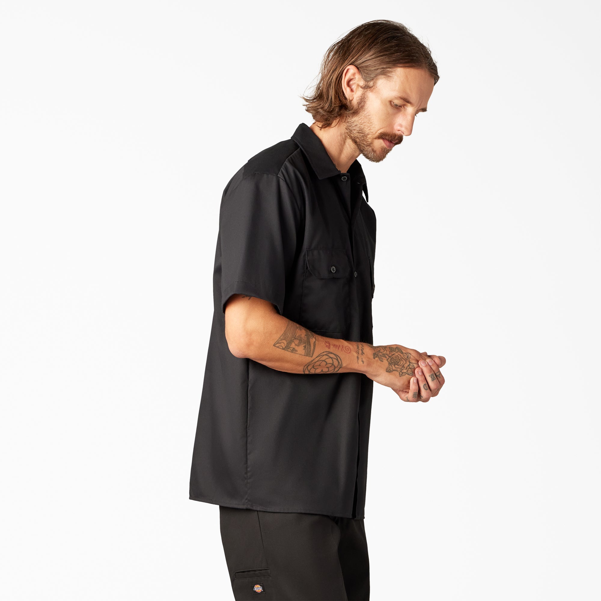 FLEX Relaxed Fit Short Sleeve Work Shirt-Men|Dickies