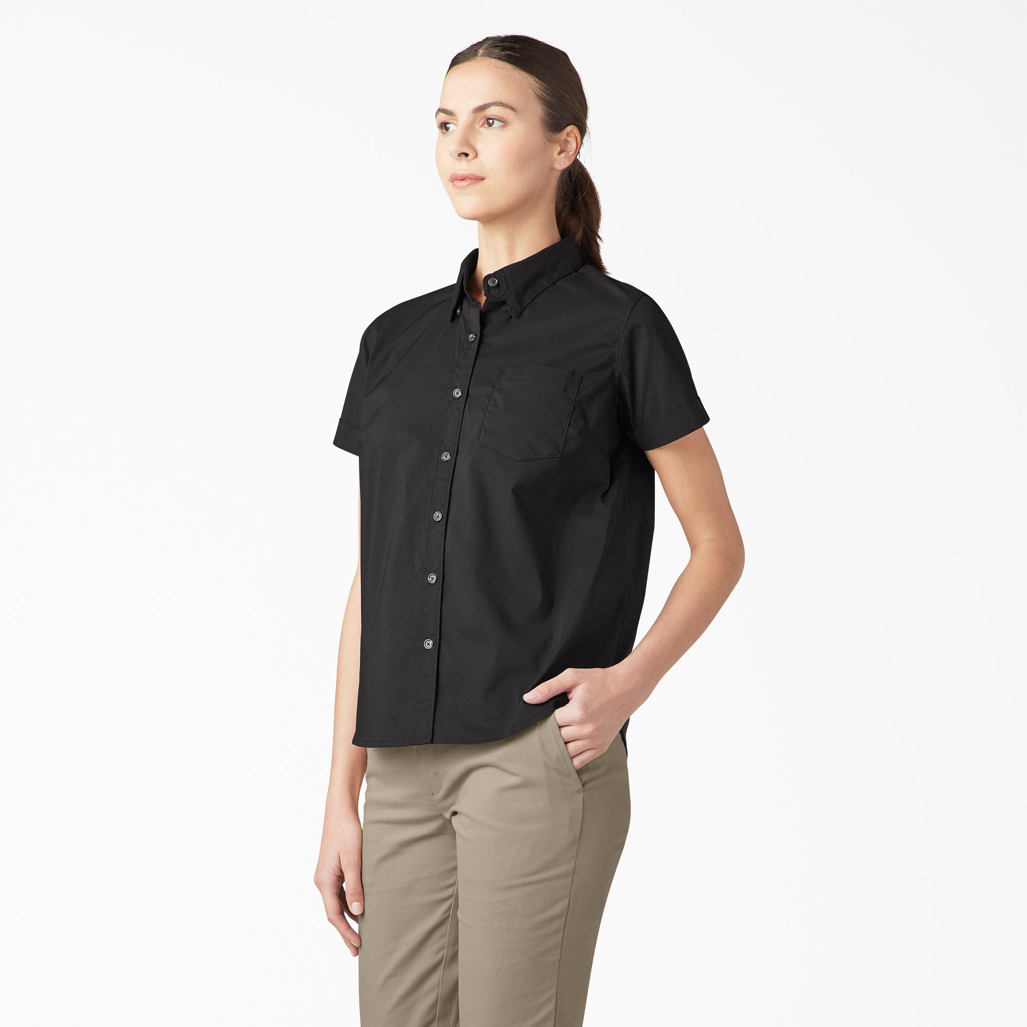 Women’s Button-Up Shirt-Women|Dickies