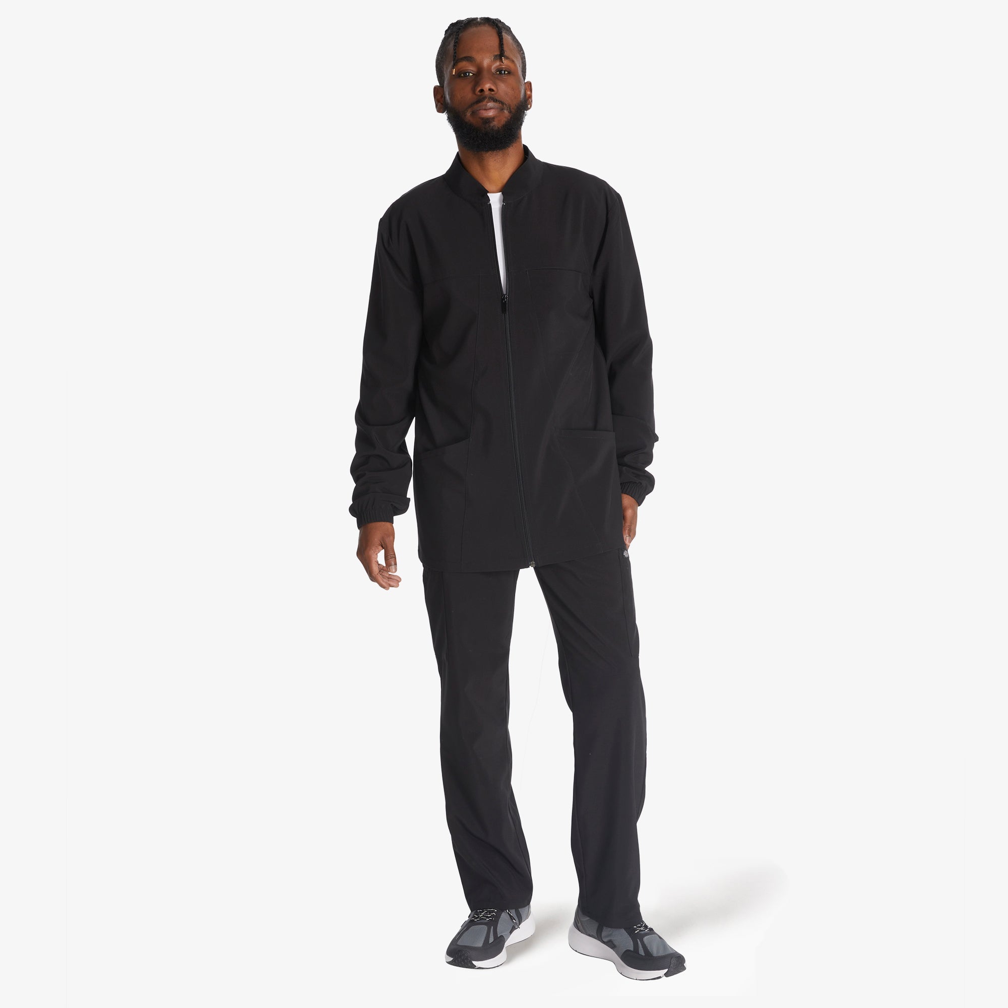 Men's EDS Essentials Zip Front Scrub Jacket-Men|Scrubs|Dickies
