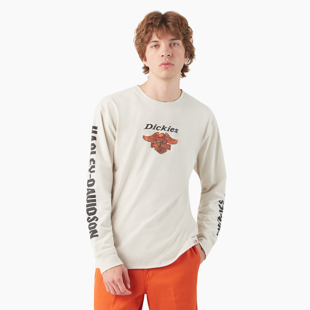 Dickies x Harley-Davidson Heavyweight Long Sleeve Eagle Tee-Men|Dickies