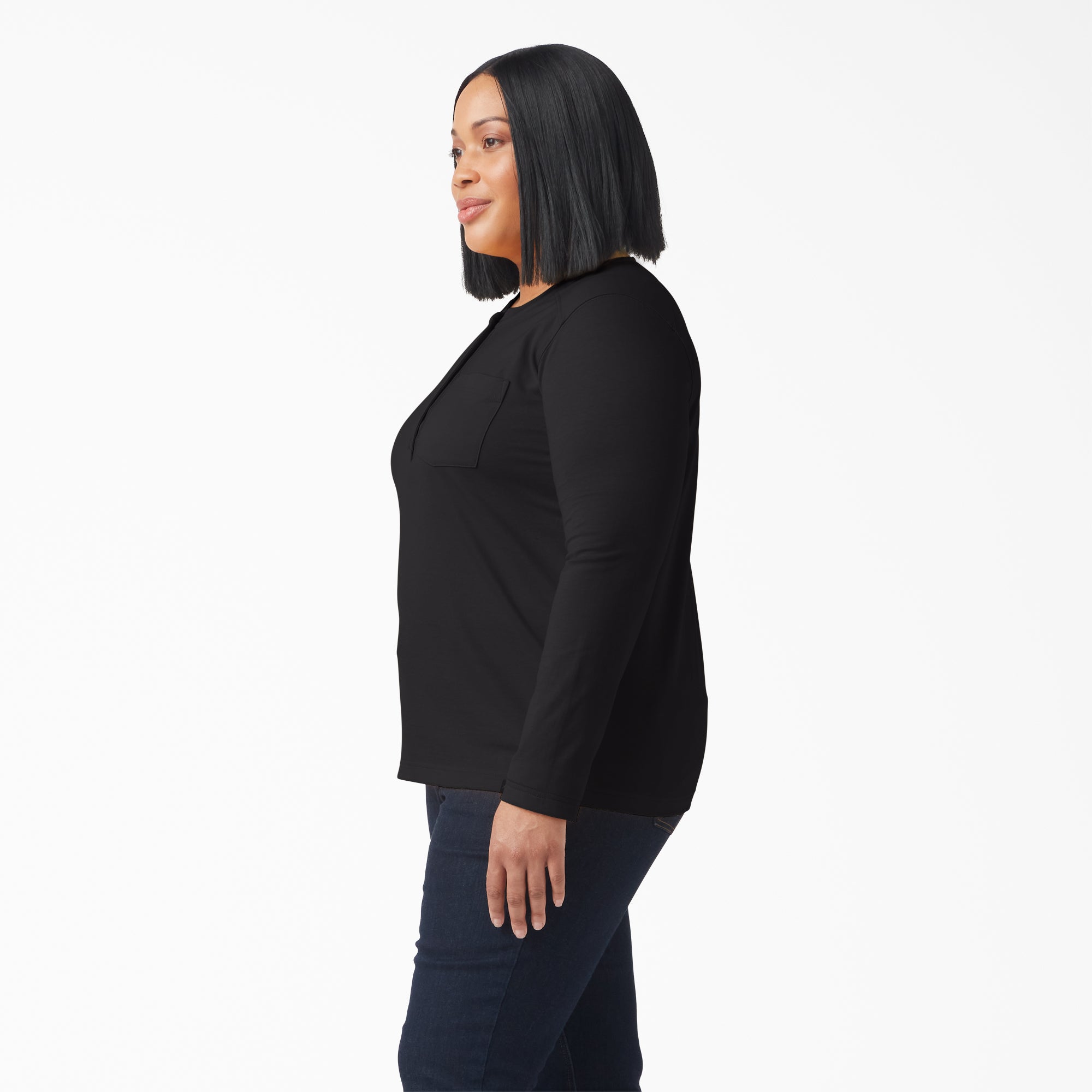 Women's Plus Heavyweight Henley-Women|Dickies