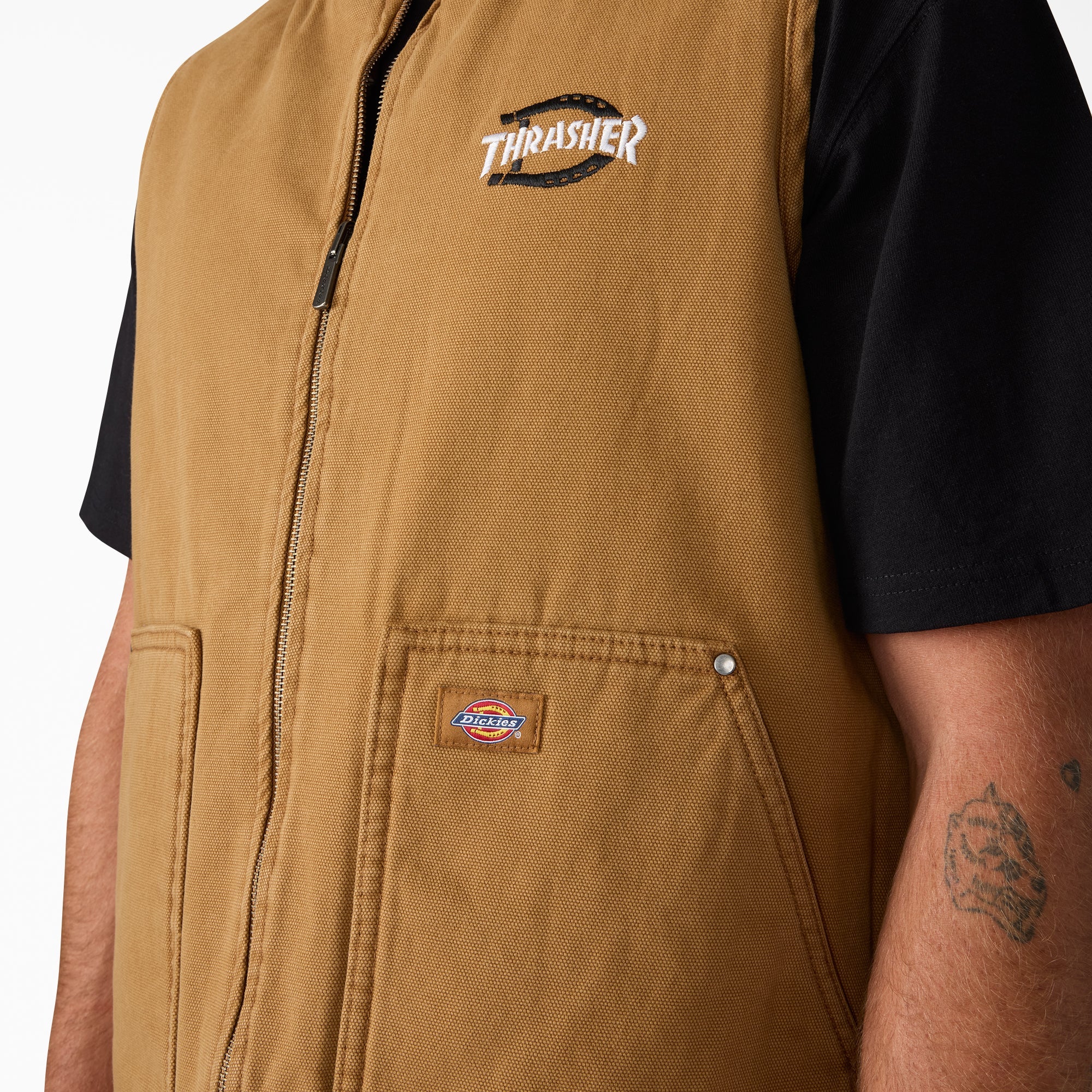 Dickies X Thrasher Reversible Vest-Men|Sale|Dickies